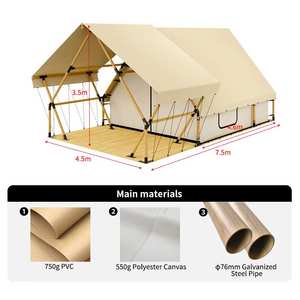Tentes d'auvent <span class=keywords><strong>de</strong></span> camping d'hôtel en forme <span class=keywords><strong>de</strong></span> W pour des événements <span class=keywords><strong>de</strong></span> camping en plein air résidence d'hôtel <span class=keywords><strong>de</strong></span> camping en plein air (les tailles peuvent être personnalisées) - Product Image 4