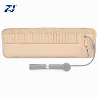 Ceinture lombaire gonflable ovale amovible avec colonne d'air, pompe manuelle et bouton-pression pour usage quotidien et voyage