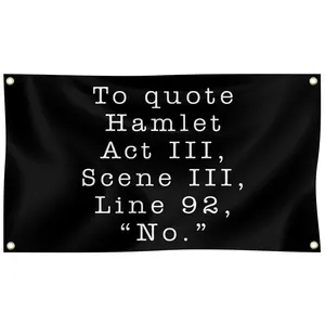 To quote Hamlet Act III,Scene III, Line 92 3x5 ft for Room College Dorm Bedroom Living Room Wall Tapestry Decor