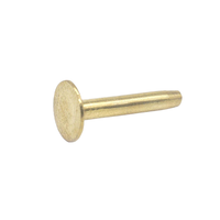 Grand rivet aveugle à tête plate en acier inoxydable zingué, à queue pleine, pour la quincaillerie et la décoration du cuir