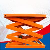 Élévateur à ciseaux hydraulique fixe personnalisé pour entrepôt de fret d'usine Table de plate-forme élévatrice électrique verticale de marchandises