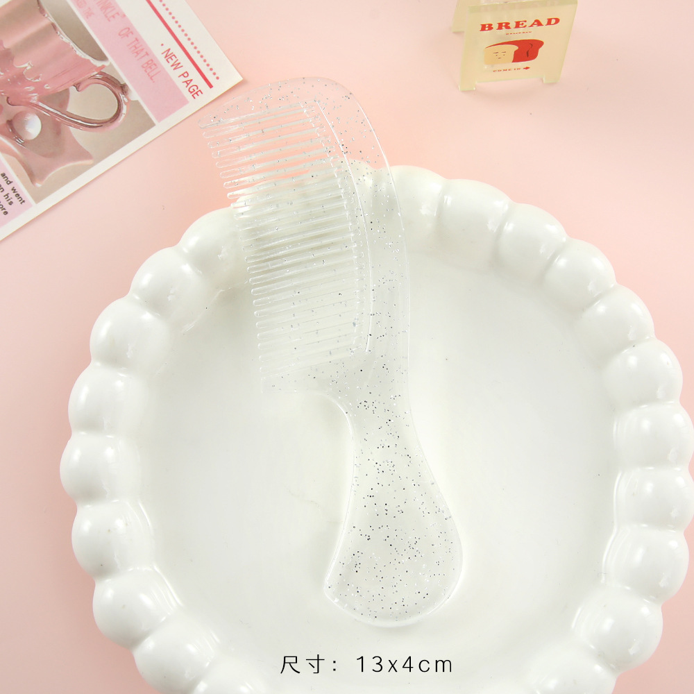 Peigne à paillettes transparent