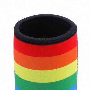 Échantillon gratuit de sac isotherme pour canettes de bière en néoprène personnalisé, manchon pour cola, pour le camping, boisson froide, housse isolante, blancs pour sublimation - Product Image 4