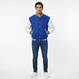 Nueva Chaqueta Universitaria Personalizada de Primera Calidad 2026, Chaqueta Bordada de Alta Calidad, Chaqueta Universitaria de Béisbol para Hombre - Product Image 1