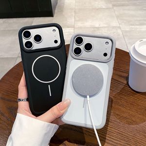 Custodia Magnetica Opaca per iPhone 17 Pro Max, Cover Protettiva Anti-Caduta Effetto Pelle per iPhone 16, Stile Business - Product Image 5