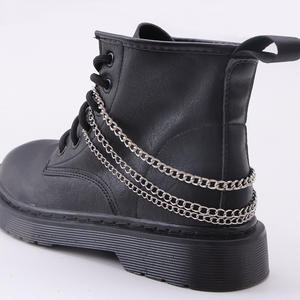 Botas Martin con Cadena Metálica, Punta Redonda, Suela de Goma, Estilo Hip Hop, Tendencia de Moda - Product Image 2