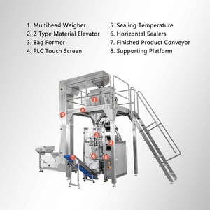 Impacchettatrice Multi-lineare ad alta velocità Multi-funzione fagioli di <span class=keywords><strong>Lima</strong></span> di ceci lenticchie legumi sottovuoto sacchetto di riempimento macchina confezionatrice - Product Image 3