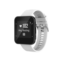 Bracelet de montre en silicone souple, respirant, imperméable, de remplacement pour Garmin Forerunner 35 30