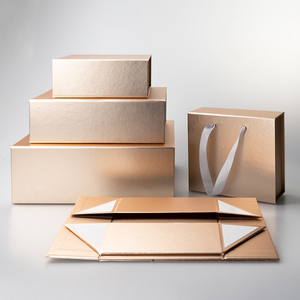 Cajas plegables de lujo con cierre magnético de cartón rígido de buena calidad, diferentes tamaños para regalo de cumpleaños para pequeñas empresas - Product Image 1