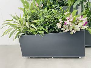 <span class=keywords><strong>Jardinière</strong></span> surélevée décorative en alliage d'aluminium pour l'extérieur, bac à plantes pour légumes, taille personnalisable - Product Image 5