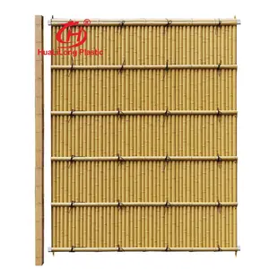 Best factory price tropical weather more than 20 years lifespan ASA nylon material plastic bamboo for roof wall panel fencing