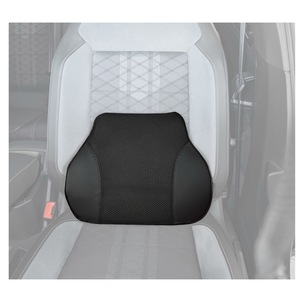 Coussin lombaire - Housse de siège de voiture universelle, cuir PU et mousse à mémoire de forme, noir Simoni Racing - Product Image 3