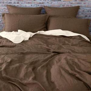 Khaki Series Colors Soft 100% Pure Linen Full /Twin /Queen/<strong>King</strong> <strong>Size</strong> Luxury <strong>Duvet</strong> Cover Set Breathable Bacteriostatic - Product Image 2