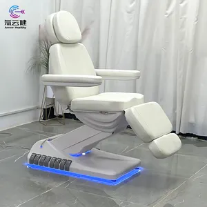 Soft Leather Spa Salon Beauty Best Treatment Electric Massage Bed Facial Chair For Sale