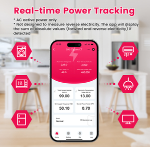 Module d'alarme et compteur de puissance WiFi <span class=keywords><strong>TASMOTA</strong></span> CT 2P pour disjoncteur, accessoire intelligent de transfert de courant TO-Q-SA1 Chayo - Product Image 5