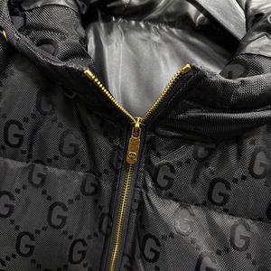 Vêtements Européens Haut de Gamme Mode Casual Quotidienne Veste en Duvet de Canard de Qualité pour Hommes Jacquard à Lettres à Capuche Luxe Léger - Product Image 5