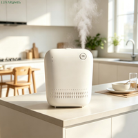 Diffuseur d'arômes élégant AE109 150 ml mural à piles, nébuliseur d'air froid pour hôtels modernes, salles de bain et usines