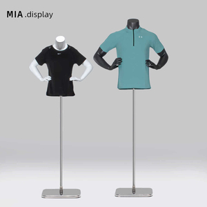 Mannequin de <span class=keywords><strong>Torse</strong></span> Sportif Masculin, Demi-Corps <span class=keywords><strong>Musclé</strong></span> avec Bras pour Présentation de Vêtements de Sport, Yoga et Magasins de Vêtements - Product Image 2