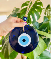DREA 8CM grand verre mauvais œil suspendu turc grec traditionnel bleu mauvais yeux décoration de la maison pour la décoration de Noël