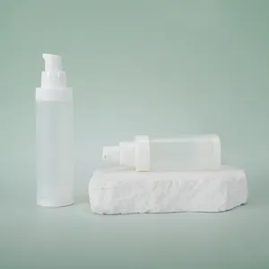 新デザインPP透明プラスチックエアレスポンプボトル化粧品包装ボトル