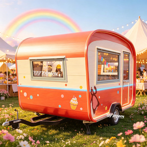 Remorque alimentaire mobile résistante aux intempéries avec plan de travail personnalisé pour marché, foire, restauration extérieure et vente au détail - Product Image 1