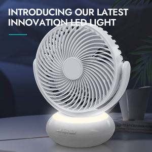 Prix <span class=keywords><strong>de</strong></span> gros d'usine Mini batterie USB portable Ventilateur <span class=keywords><strong>de</strong></span> <span class=keywords><strong>table</strong></span> électrique rechargeable avec veilleuse pour la maison - Product Image 2