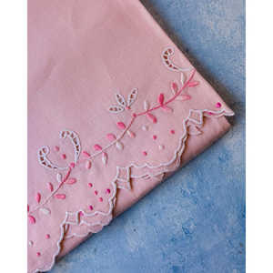 Serviette en lin rose Annapaolacrotone 0 kg en stock - Product Image 2