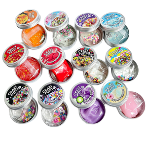 Pâte à modeler transparente en gros, 12 couleurs, sûre, lisse et extensible, idéale pour les cadeaux de fin d'année préscolaires - Product Image 1
