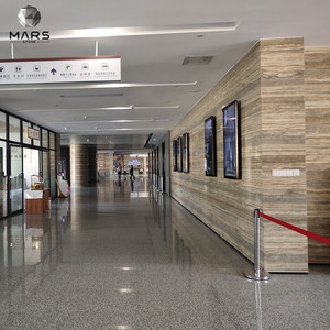 Đá Tường Tự Nhiên Tumbled Ý Bạc Xám Travertine Marble Tile Flooring Paver, Italy <span class=keywords><strong>Silver</strong></span> Travertine Grey Slabs - Product Image 6