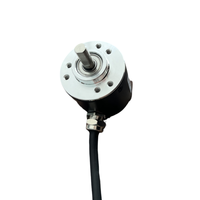 Encoder Rotary AB 2-Fase 100ppr 38mm Shaft 6mm Tegangan 24V 3806-100BM-G5-24C Inkremental Diameter 38mm untuk Encoder
