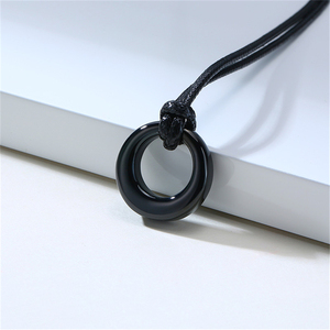Collier avec pendentif en acier inoxydable pour hommes, le <span class=keywords><strong>cercle</strong></span> <span class=keywords><strong>de</strong></span> la <span class=keywords><strong>vie</strong></span>, l'éternité, accessoire, bijoux - Product Image 4