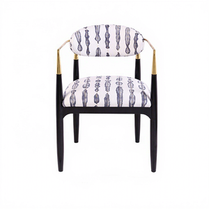 Customized Metal Steel Armchair Velvet Fabric Upholstery Luxury Quality <strong>Mid</strong> <strong>Century</strong> <strong>Modern</strong> <strong>Dining</strong> <strong>Chair</strong> for Home Office - Product Image 1