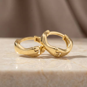 Wholesale 14K 18K 24K Gold <b>Filled</b> Custom Hoop Earrings Fashion Hoop Earrings Gold Plated Classic Style Hoop Earrings for Women - Product Image 5