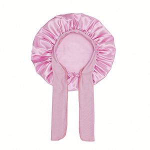 Gorro de Dormir Ajustable para Bebés, de Seda, con Lazo Elástico, Gorro de Satén para Bebés - Product Image 3
