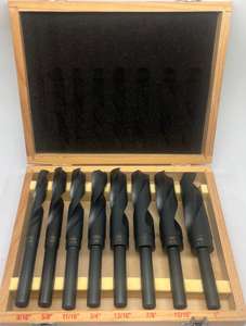 Jeu de 8 forets hélicoïdaux HSS 2026 Silver & Deming à queue réduite de 1/2 po pour le métal - Product Image 3