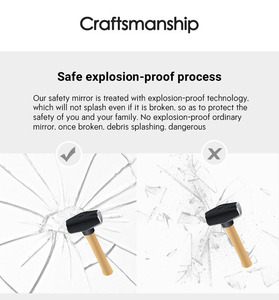 Trang Trí Hiện Đại Vàng Vòng Kim Loại Khung Tường Treo Vòng Gương Cho Nhà Lớn Tường Vòng Gương Màu Đen Và Vàng Gương - Product Image 6