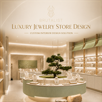 Vitrine à bijoux de luxe en bois naturel avec éclairage LED, écologique, imperméable, recyclable, durable, personnalisable