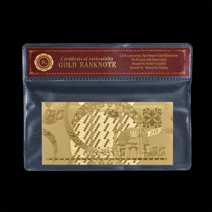Оптовая продажа, невалютные коллекционные банкноты из бахрейнской бумаги, банкноты для банкнот, золотые банкноты 24k, поддельные бумажные деньги