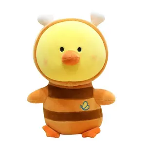 Commercio all'ingrosso sveglio della peluche mini piccolo colorato giallo polli animali di peluche giocattoli squeaky pollo giocattolo della peluche