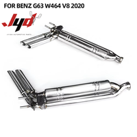 Système d'échappement en acier inoxydable pour Mercedes-Benz G63 AMG W464 4.0T V8 2020, tuyaux cat-back à commande de soupape, finition lisse de 1,2 mm d'épaisseur