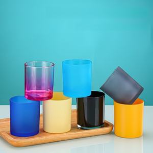 ขายส่งจากโรงงาน โถแก้วใส่เทียนสีด้าน ขนาด 315 มล. 11 ออนซ์  แบบมีฝาปิด ดีไซน์ไม่ซ้ำใคร - Product Image 3