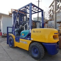 Chariot élévateur diesel Komatsu d'occasion du Japon, 3 tonnes, série FD30 FD30T, fonctionnement manuel, mât à 2 étages, garantie 1 an