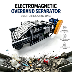Séparateur magnétique à bande transporteuse RUIJIE, détacheur de fer électromagnétique suspendu - Product Image 1