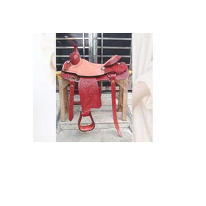 Silla de Montar de Cuero Occidental de Lujo, Fabricada con Cuero de Primera Calidad, Asiento Acolchado Suave, Ajuste Profundo y Seguro, y Estructura Duradera - Product Image 3