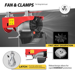 <span class=keywords><strong>Mini</strong></span> treuil électrique 1320lbs avec contrôle sans fil de 98ft et télécommande filaire 110v palan électrique 59ft/29.5ft hauteur de levage - Product Image 3