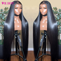 Peluca de Cabello Humano Virgen sin Pegamento con Encaje Frontal Completo HD 13x6 Pre-cortada al por Mayor, Ondas Profundas/Agua, Peluca de Cabello Humano con Encaje Frontal HD 13x4
