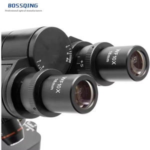 <span class=keywords><strong>Microscope</strong></span> trinoculaire biologique XSP36 avec un convertisseur à 4 trous, configuré avec des objectifs achromatiques en cuivre de 185mm.