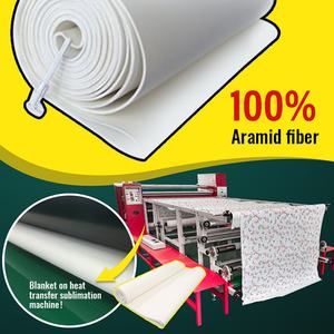 ส่วนลดพิเศษสำหรับอุตสาหกรรม ผ้าห่มกันความร้อน Nomex 100% สำหรับเครื่องถ่ายโอนความร้อนแบบลูกกลิ้ง อุปกรณ์บริการ - Product Image 5