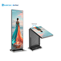 Afficheur LED à écran couleur pleine, ultra-fin, portable, pour affichage numérique, publicité vidéo, best-seller