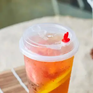 Fukang kustom 32 oz gelas plastik bening cangkir minuman dingin sekali pakai